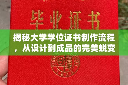 西工揭秘大学学位证书制作流程，从设计到成品的完美蜕变