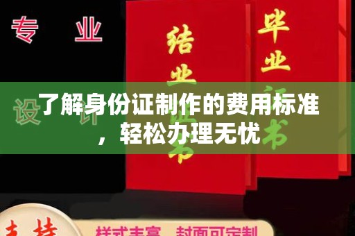 西工了解身份证制作的费用标准，轻松办理无忧