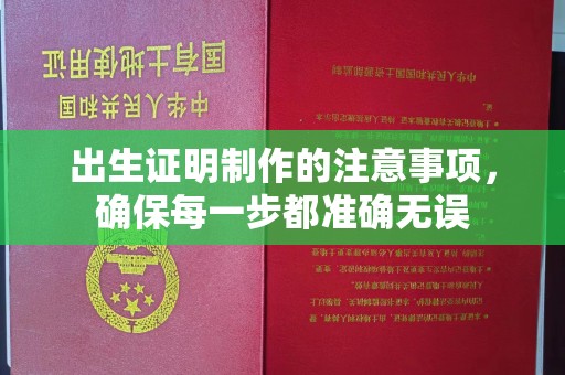 西工出生证明制作的注意事项，确保每一步都准确无误