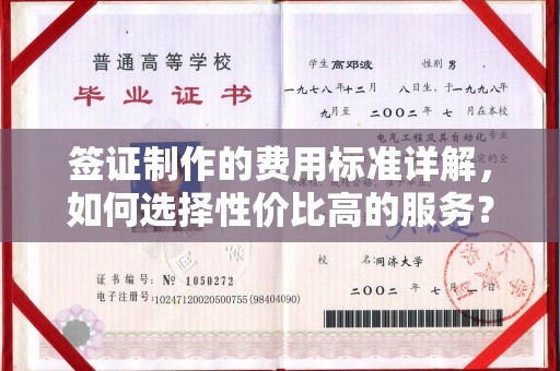 西工签证制作的费用标准详解，如何选择性价比高的服务？