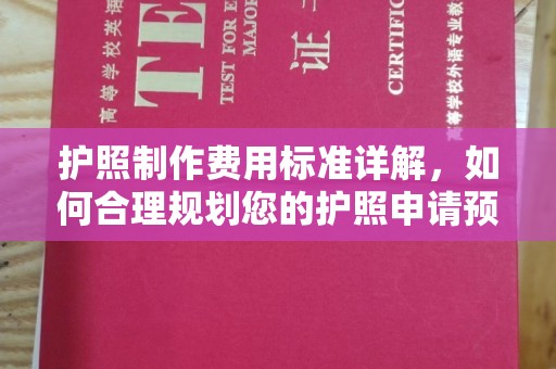 西工护照制作费用标准详解，如何合理规划您的护照申请预算