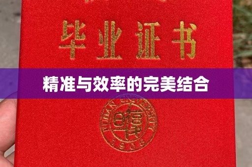 西工精准与效率的完美结合